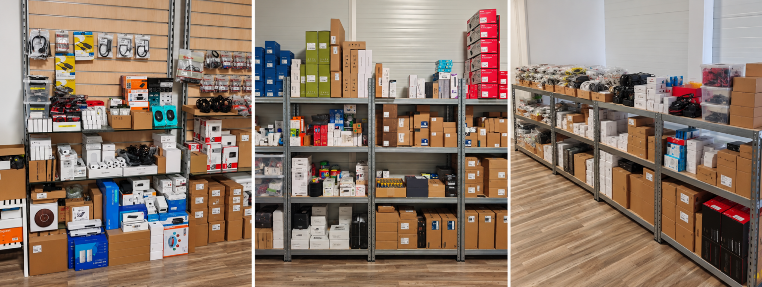 Stock d'accessoires, câbles et équipements réseau Activ'Sécurité